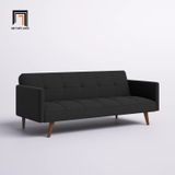  Ghế sofa bed giường nằm màu đen vải bố GB58 Hardin 2m giá rẻ 