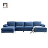  Bộ ghế sofa chữ U GT64 Denavy 3m2 x 1m4 vải cotton mềm 