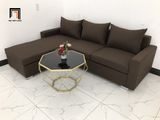  Bộ ghế sofa góc GL1 2m2 x 1m6 cho phòng khách nâu đậm 