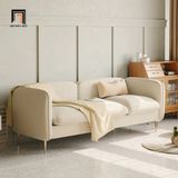  Ghế sofa băng trẻ trung BT148 Ivy 1m9 vải nỉ trắng kem 