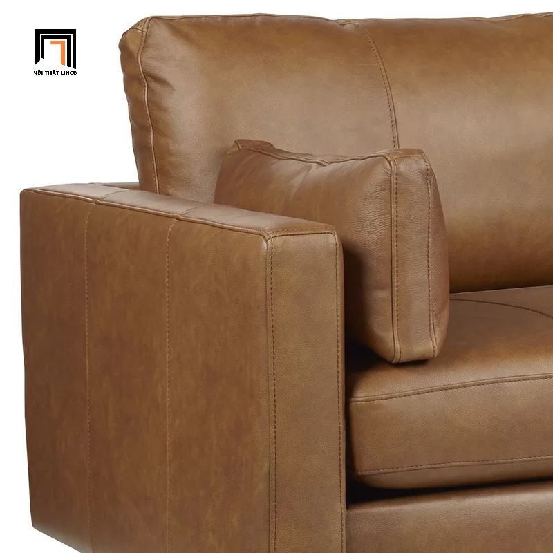  Sofa băng BT3 dài 1m9 da giả cao cấp màu nâu da bò 