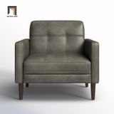  Ghế sofa đơn văn phòng làm việc DT101 Bharati bọc da giả đẹp 