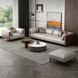 Bộ ghế sofa phòng khách cao cấp KT147 Morelia bọc da Pu mềm 