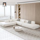  Ghế sofa băng dài 3m1 BT255 Dayton xám trắng cho chung cư 