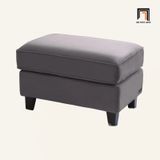  Ghế sofa đơn tân cổ điển DT43 Dolce vải nhung màu xám 
