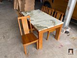  Bộ bàn ăn hình chữ nhật mặt đá GF5-BAD6-G309-B353 6 ghế 