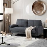  Sofa băng nhỏ gọn màu xám than BT220 Davaun 1m4 vải nỉ 