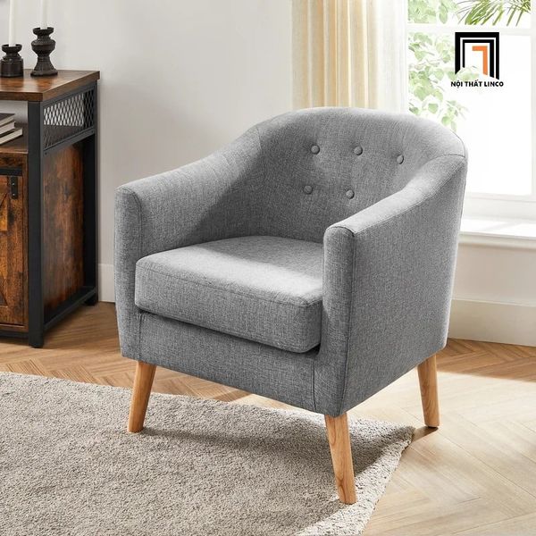 sofa đơn 1 nệm ngồi màu muối tiêu