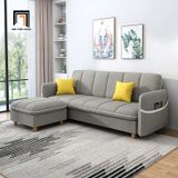  Bộ ghế sofa giường bật nằm GB93 Cuneo dài 2m màu xám đen 