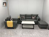  Combo 2 sofa văn phòng giá rẻ KT140 Colton xám lông chuột 