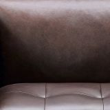  Set ghế sofa phòng khách da giả nâu KT130 Foxcon sang trọng 