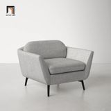  Ghế sofa đơn hiện đại xám trắng DT33 Tyndall 1 nệm ngồi 