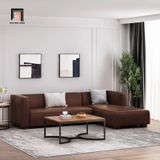  Ghế sofa góc chữ L da Pu GT214 Goyette 2m4 x 1m6 cho căn hộ 