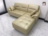 Sofa góc L da công nghiệp GT233 Palma 2m4 x 1m6 kem sữa 