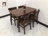  Bộ bàn ăn dài 1m2 4 ghế ngồi 9-KH4-G3-B108-nausi nâu cafe 