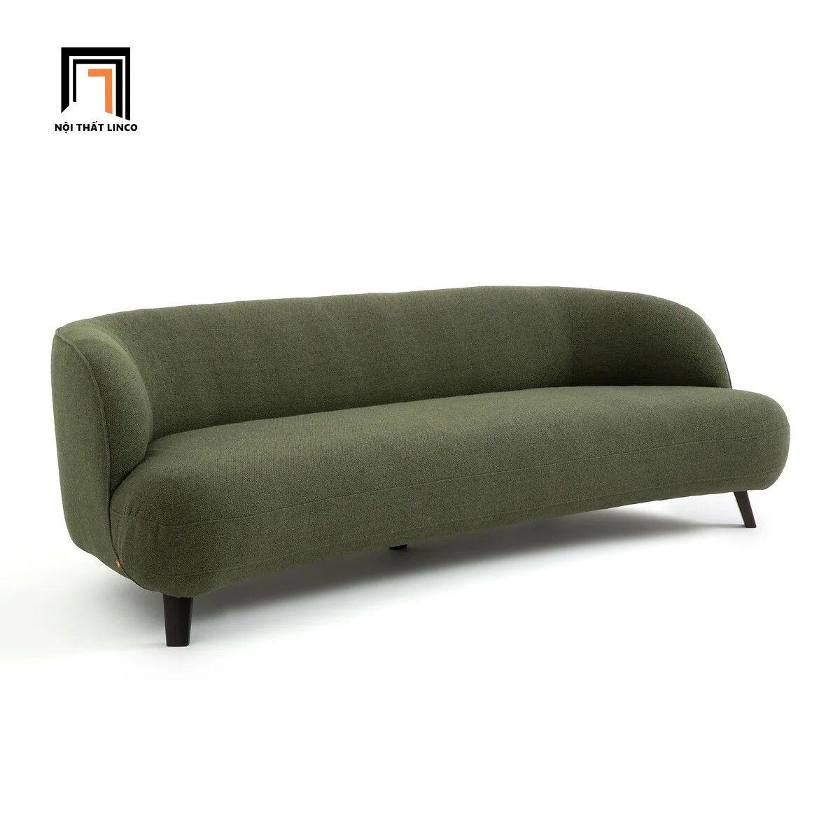  Ghế sofa băng cong giá rẻ BT94 Callina dài 2m màu xanh đậm 