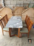  Bộ bàn ăn 6 ghế phòng bếp giá rẻ GF8-BAD6-G305-B356 mặt đá 