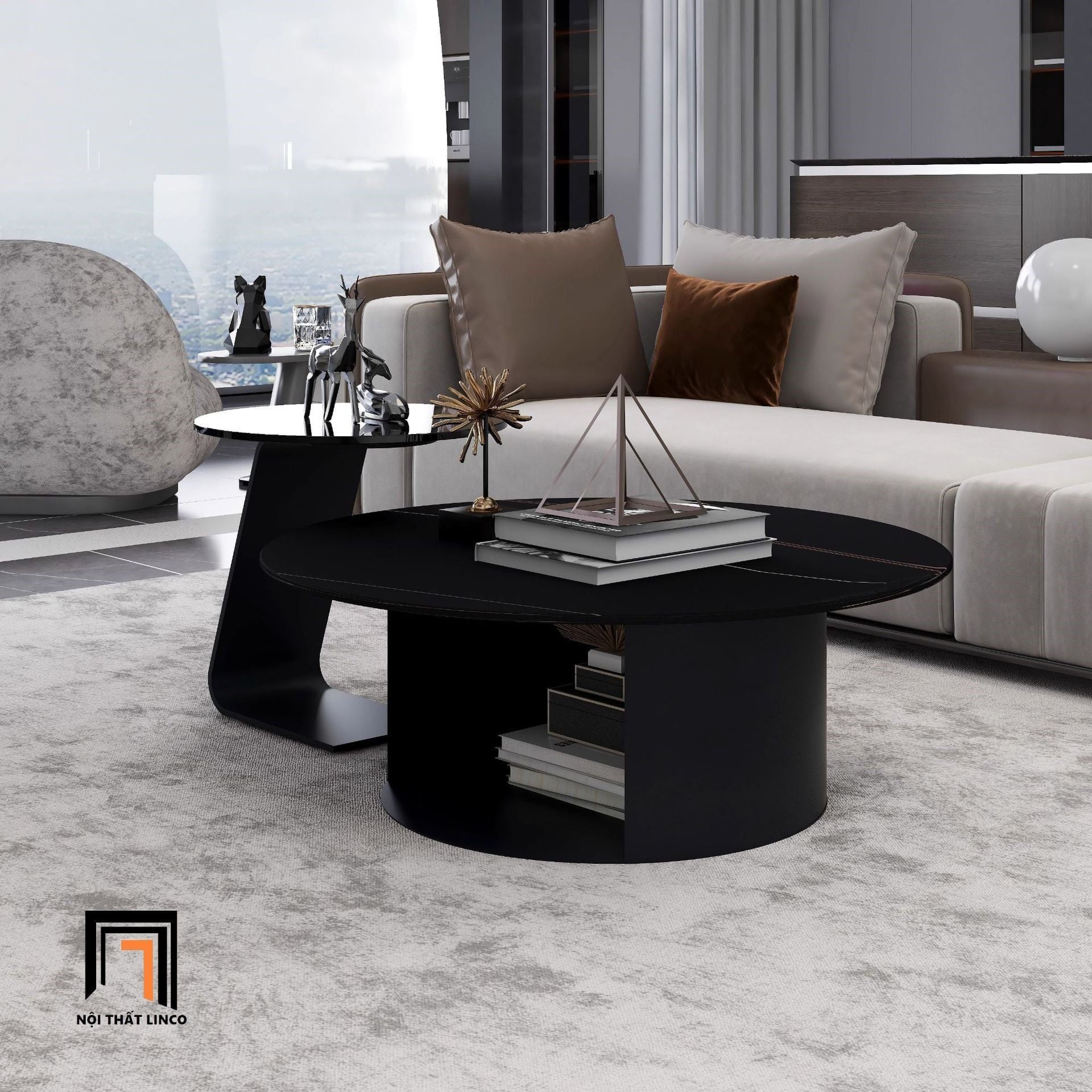  Cặp bàn sofa phòng khách cao cấp BSF72 Timpas sang trọng 