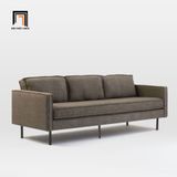  Ghế sofa băng bọc nỉ 2m BT123 Axel cho căn hộ xám lông chuột 