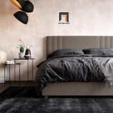  Giường ngủ đẹp cho căn hộ chung cư GN17 Queer vải nỉ xám 