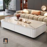  Bàn sofa chữ nhật mặt đá BSF85 Asbury 1m1 hộc kéo xinh xắn 
