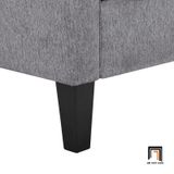  Ghế sofa đơn màu xám lông chuột DT110 Anwar 1 người ngồi 