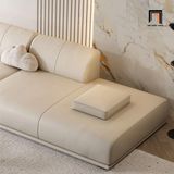  Ghế sofa băng dài 2m6 cao cấp BT340 Condron da Pu trắng kem 