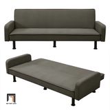  Ghế sofa băng giường 2m giá rẻ GB104 Akufa vải nhung xám đen 