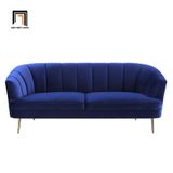  Set ghế sofa trang trí đẹp KT45 Eivor xanh đậm vải nhung 