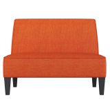  Ghế sofa băng mini màu cam dài 1m BT229 Devair vải bố giá rẻ 