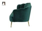  Ghế sofa băng cong xinh xắn BT86 Sans 2m2 màu xanh lá 