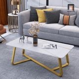  Bàn trà mặt đá chữ nhật giá rẻ BSF1 Crosso 1m x 50 gia đình 