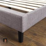  Giường ngủ bọc nệm màu xám ghi GN2 Bierman 1m6 x 2m giá rẻ 