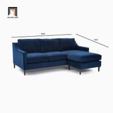  Bộ ghế sofa góc xoay chiều GT77 Paige 2m2 x 1m5 màu xanh đen 