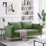  Ghế sofa băng nhỏ gọn BT87 Calla dài 1m9 vải nỉ màu cam 