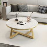  Bàn trà mặt đá tròn 70cm giá rẻ BSF9 Hamis trang trí shop tiệm 