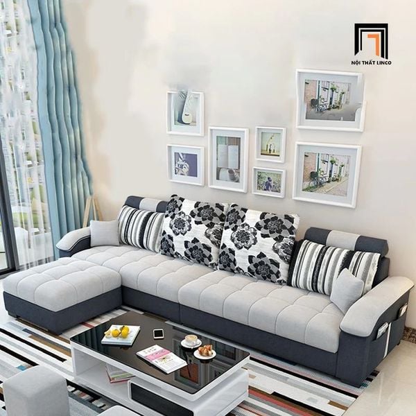 bộ ghế sofa góc gia đình sang trọng
