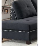  Bộ ghế sofa góc L xám đen GT66 Hectus 2m6 x 1m9 giá rẻ 