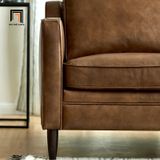  Ghế sofa băng gia đình BT33 Abbot dài 2m bọc da giả màu da bò 