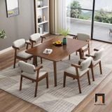  Set bàn ghế ăn phòng bếp gia đình 24-KH6-G43-B108 hiện đại 