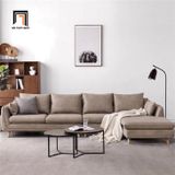 Ghế sofa góc L da giả xanh GT256 Encino 3m x 1m6 chống trầy 