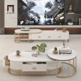  Cặp 2 bàn sofa phòng khách giá rẻ BSF95 Conda diện tích lớn 