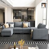  Ghế sofa chữ U căn hộ chung cư UT29 Balin 3m3 vải nỉ giá rẻ 