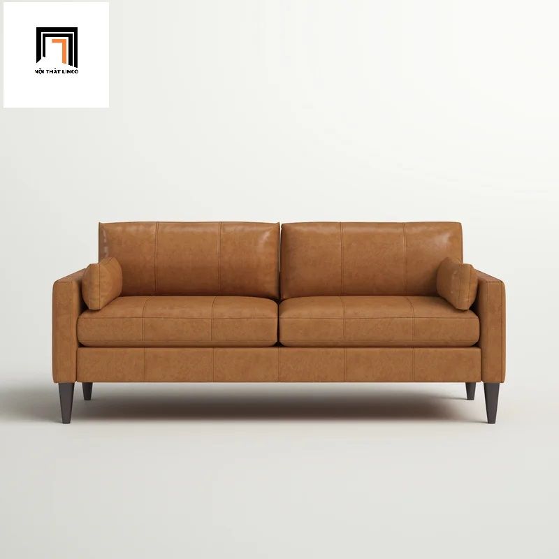  Sofa băng BT3 dài 1m9 da giả cao cấp màu nâu da bò 