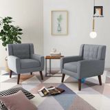  Ghế sofa đơn màu xanh đậm DT96 Uixe cho gia đình vải nỉ bố 