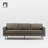  Ghế sofa băng bọc nỉ 2m BT123 Axel cho căn hộ xám lông chuột 