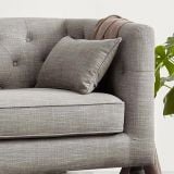  Bộ ghế sofa gia đình KHQ95 Wright màu xám trắng đinh nút 