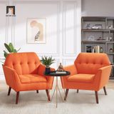  Ghế sofa đơn 1 chỗ ngồi DT97 Chopda màu cam cho shop tiệm 