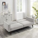 Ghế sofa giường nằm giá rẻ GB49 Oahu 1m9 vải nhung xám 