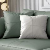  Ghế sofa băng dài 2m3 da giả xanh lá BT276 Tipton chân inox đẹp 